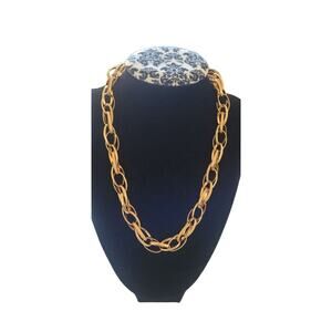 Dolce Vita Link Chain 18K Gold Plated Italy 18"